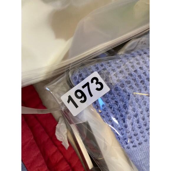 In Cashmere Sweater Small Open Knit Linen Sheer Oversize 3/4 Sleeve Pullove Boho - Picture 15 of 16